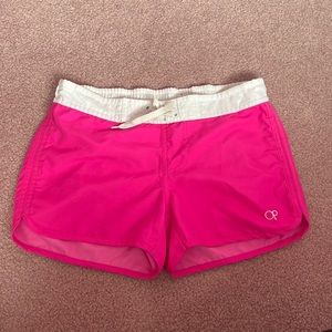 Pink and White Surf and Swim Shorts Size 7-8